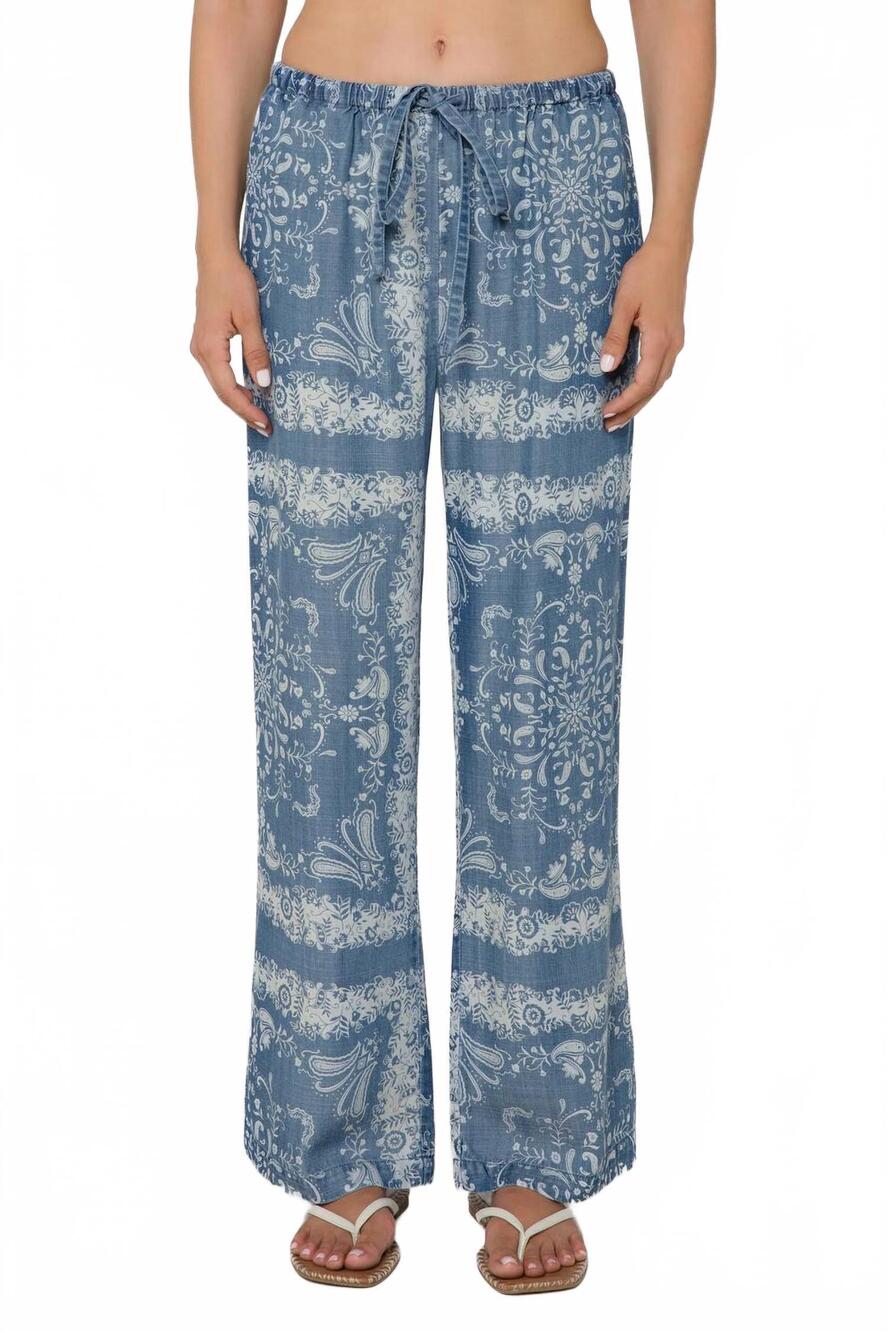 NEW VELVET HEART deja pants in bandana scarf
